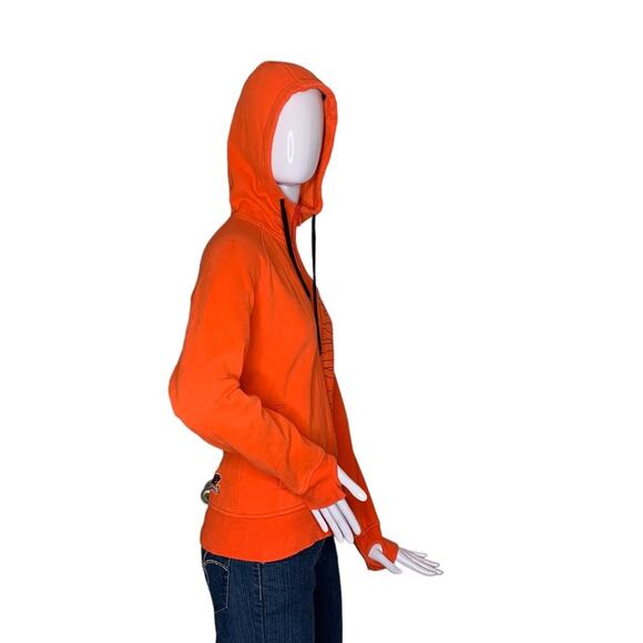 Columbia Beavers Hoodie Orange  Zipper Down Two Front Pockets Size S - Picture 5 of 13